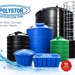 Polystor polyethylene water storage tanks in several sizes and colours